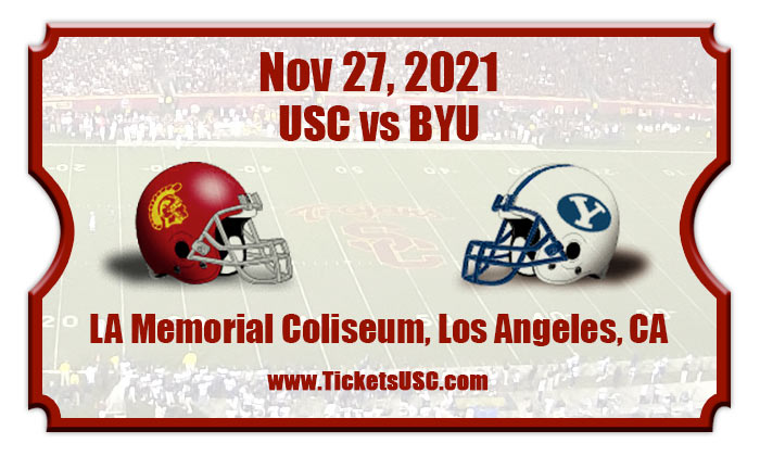 USC Trojans vs BYU Cougars Football Tickets | 11/27/21