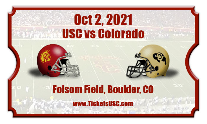 USC Trojans vs Colorado Buffaloes Football Tickets | 10/02/21